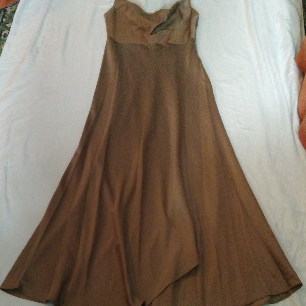 Taylor Strapless Brown Dress